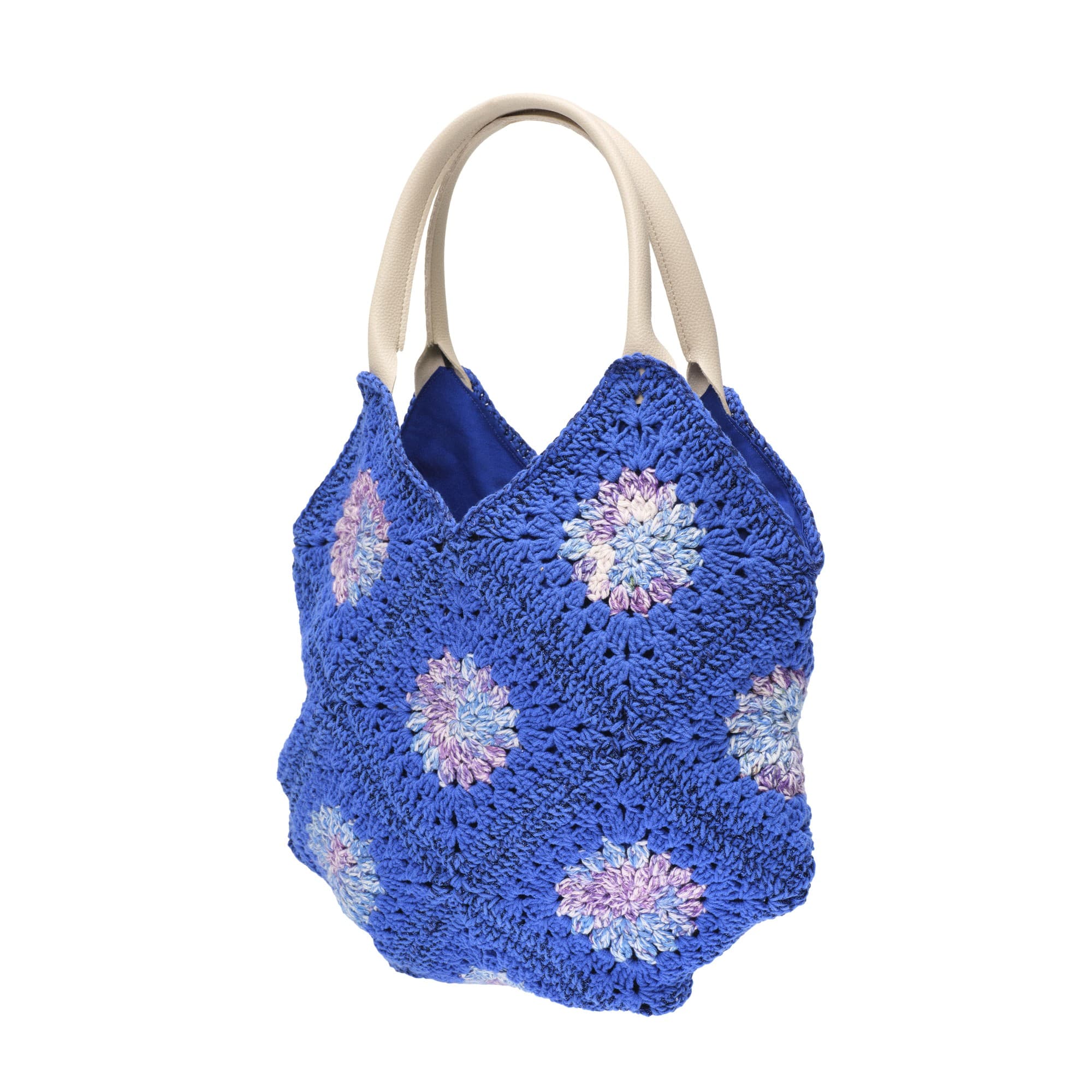 Cobalt Blue Crochet Hobo Bag — 2