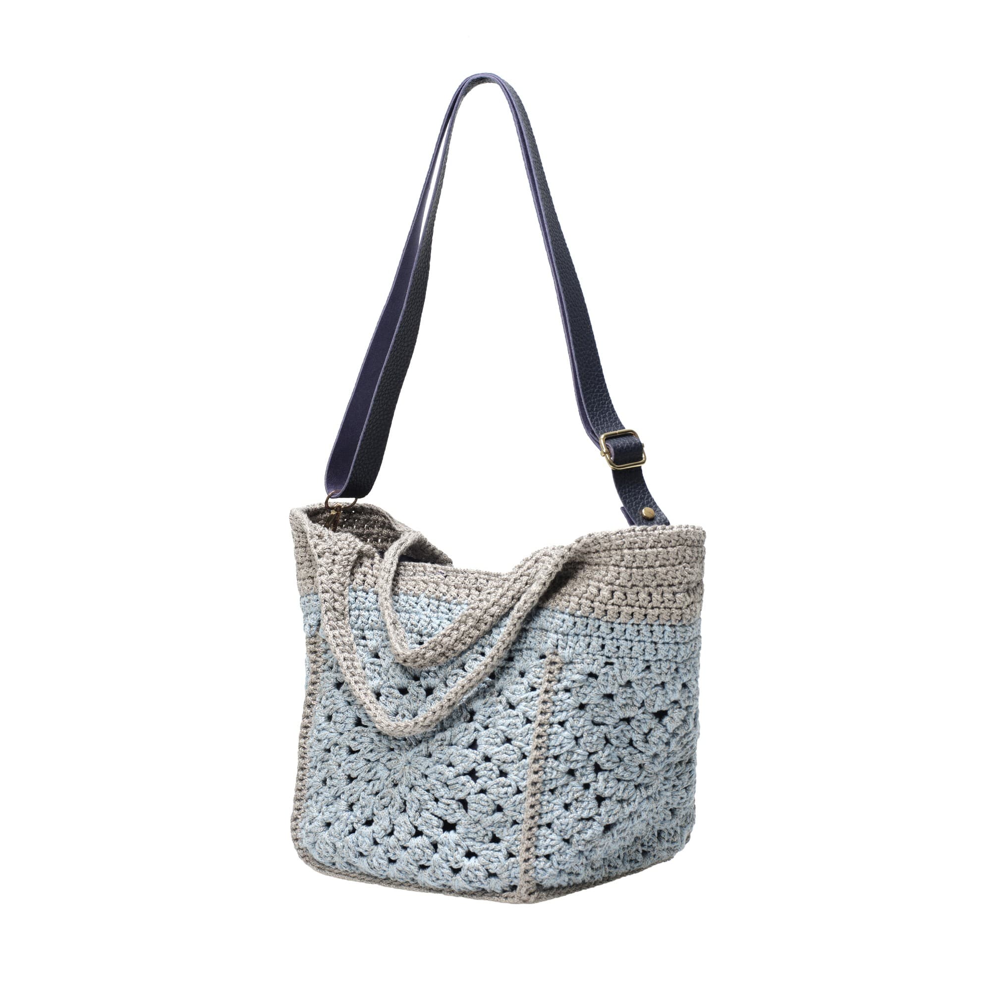 Ice Blue Crochet Shoulder Bag — 2