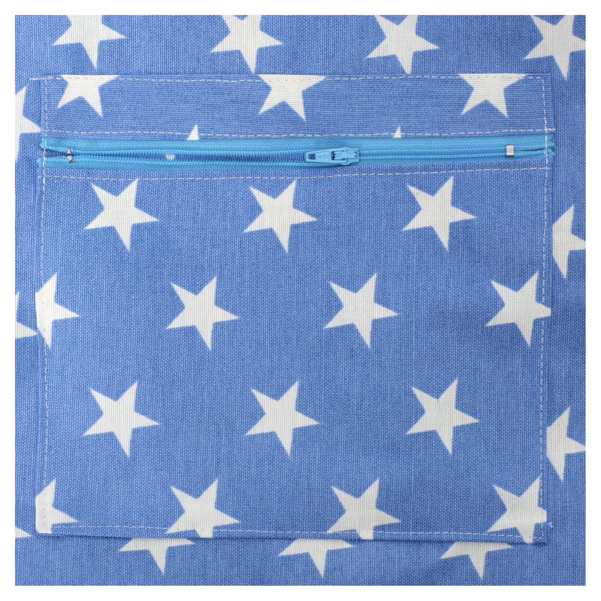 Navy White Daisy Crochet Tote Bag 4