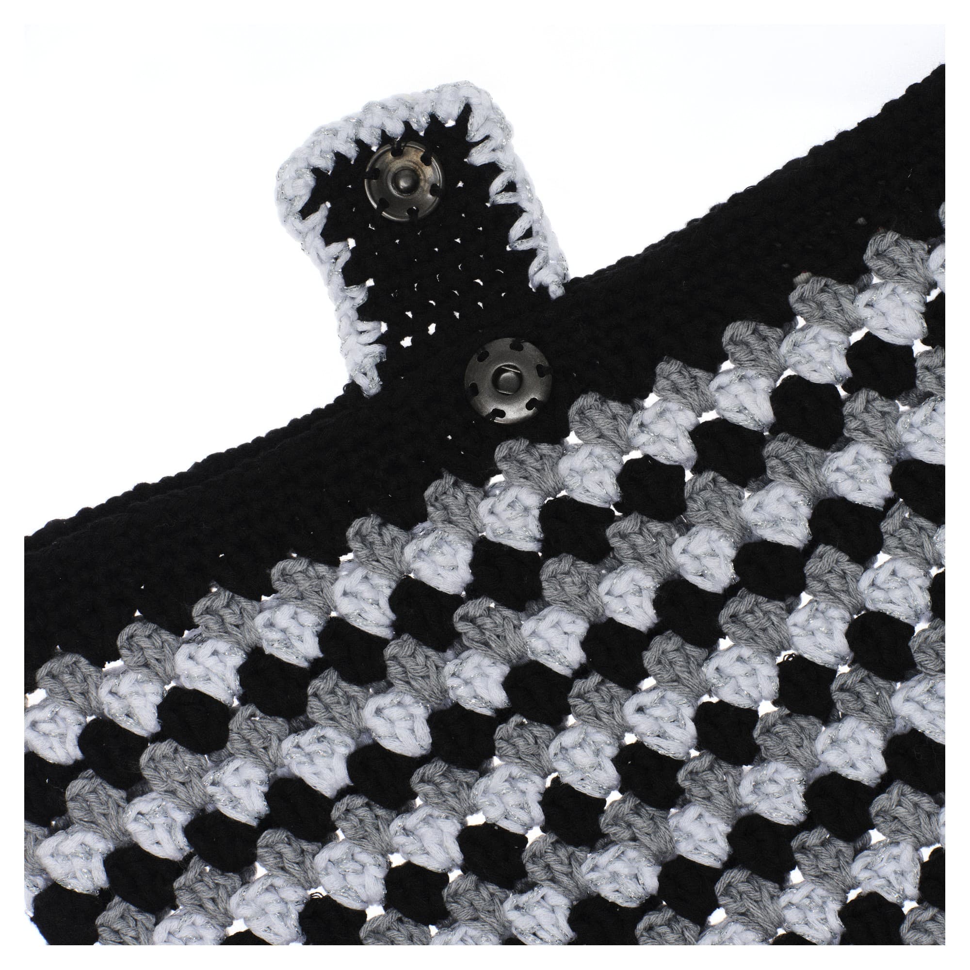 Black White Crochet Tablet Sleeve — 2